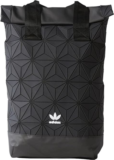 adidas originals 3d roll top backpack freizeit rucksack schwarz|adidas originals 3d backpack.